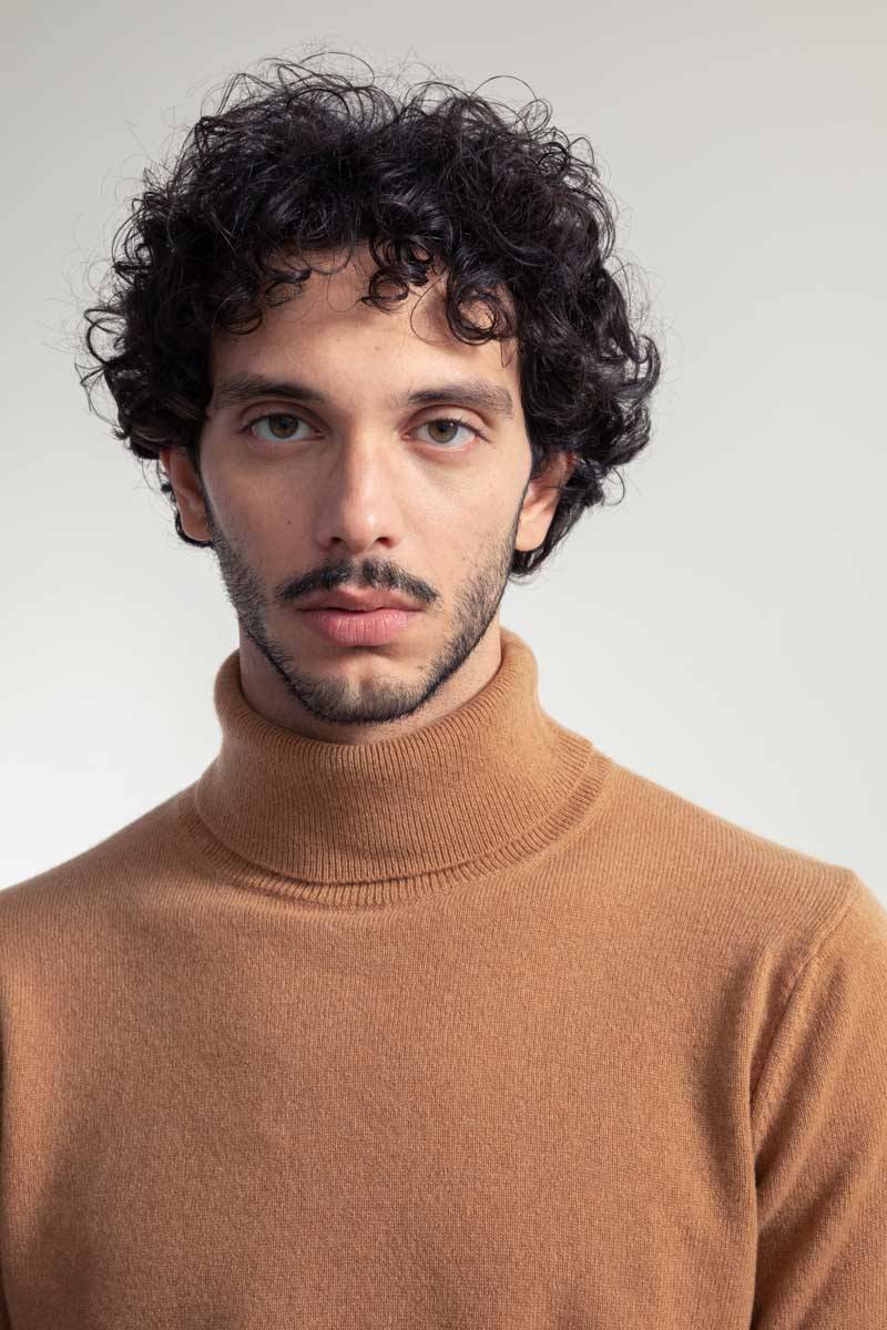 Rifò ALBERTO Maglia Collo Alto Uomo Cashmere Rigenerato Grandi sconti