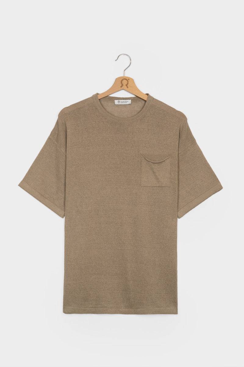 Rifò MATTEO T-Shirt Lino Riciclato Uomo Liquidazione