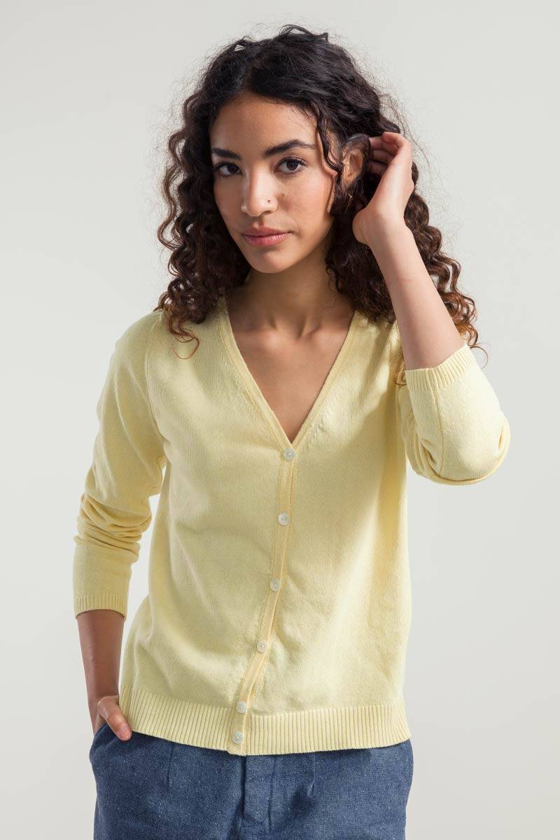 Rifò LUCIA Cardigan Donna Cotone Rigenerato Offerta speciale della fabbrica