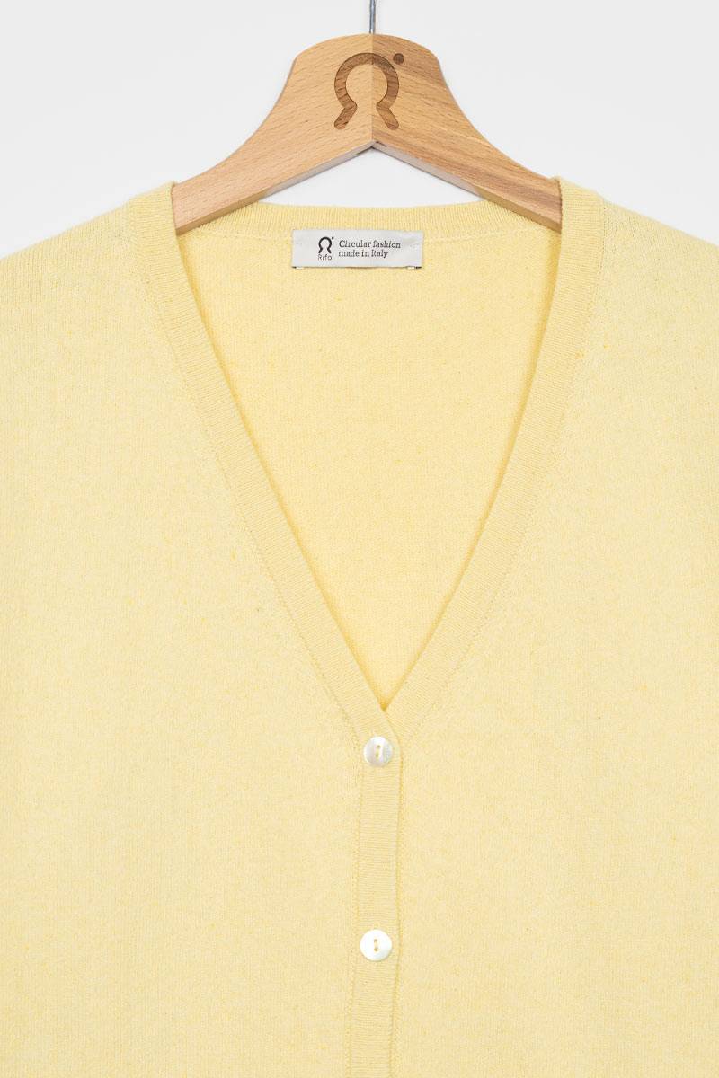 Rifò LUCIA Cardigan Donna Cotone Rigenerato Offerta speciale della fabbrica