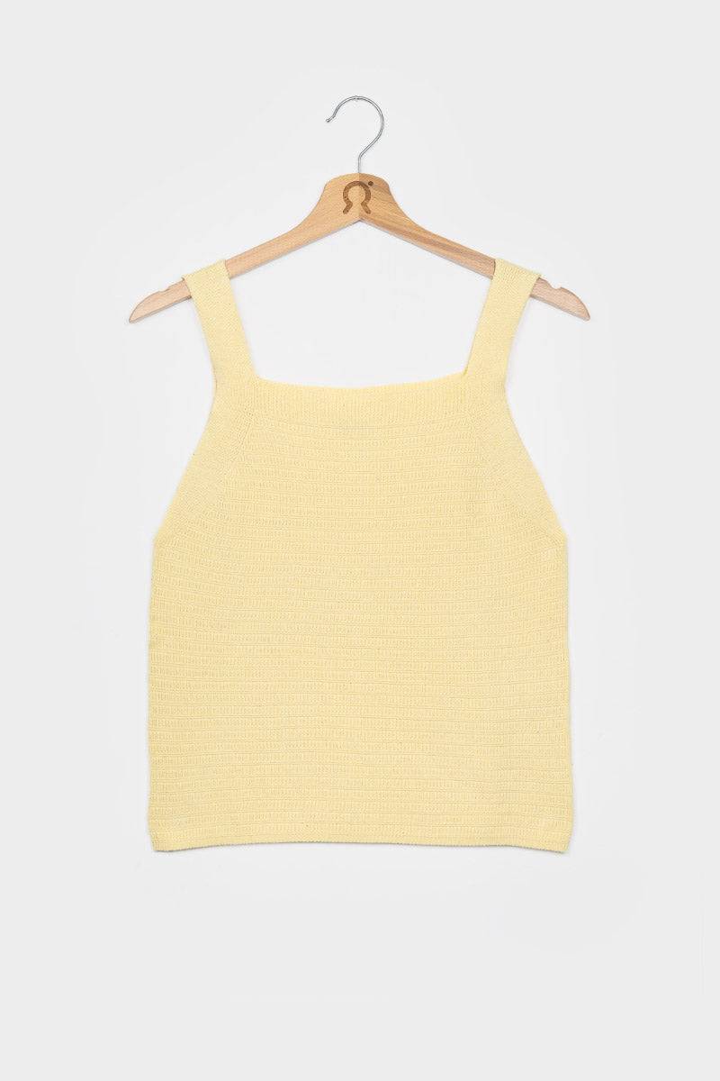 Rifò SOLE Canotta Spalla Larga Donna Cotone Rigenerato Super sconto