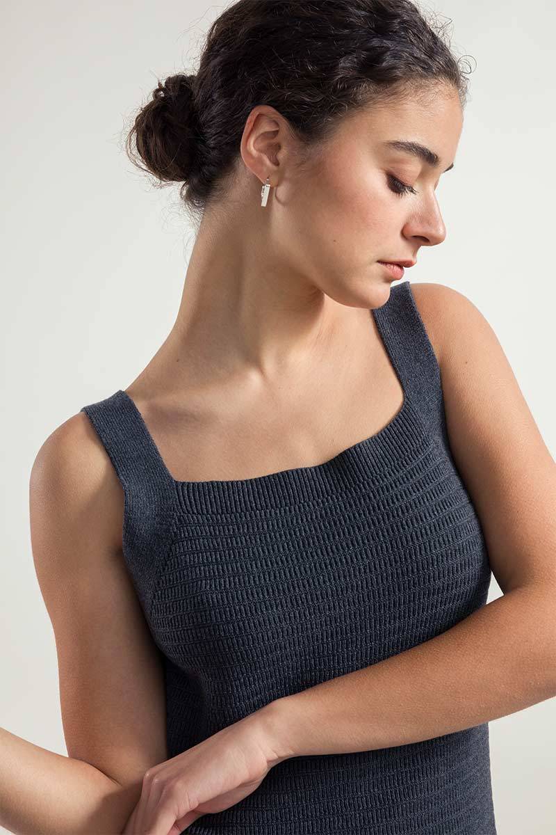 Rifò LUNA Abito Tubino in Maglia Donna Cotone Rigenerato Trasporto libero internazionale
