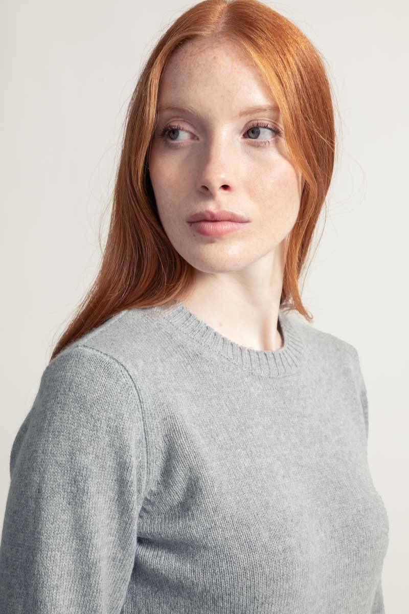 Rifò LAURA Maglia Girocollo Donna Lana Rigenerata Officina