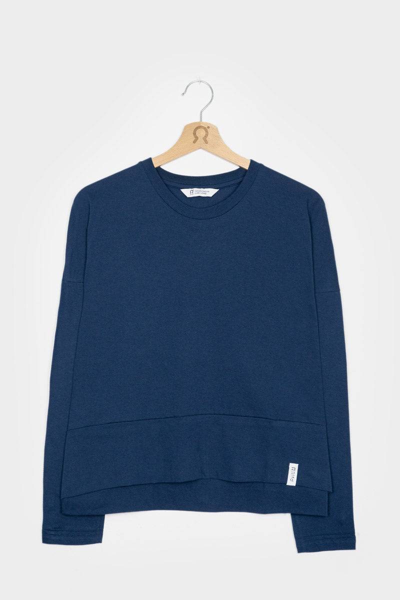 Rifò ZOE Maglia Maniche Lunghe Donna Cotone Rigenerato Soddisfazione Garantita