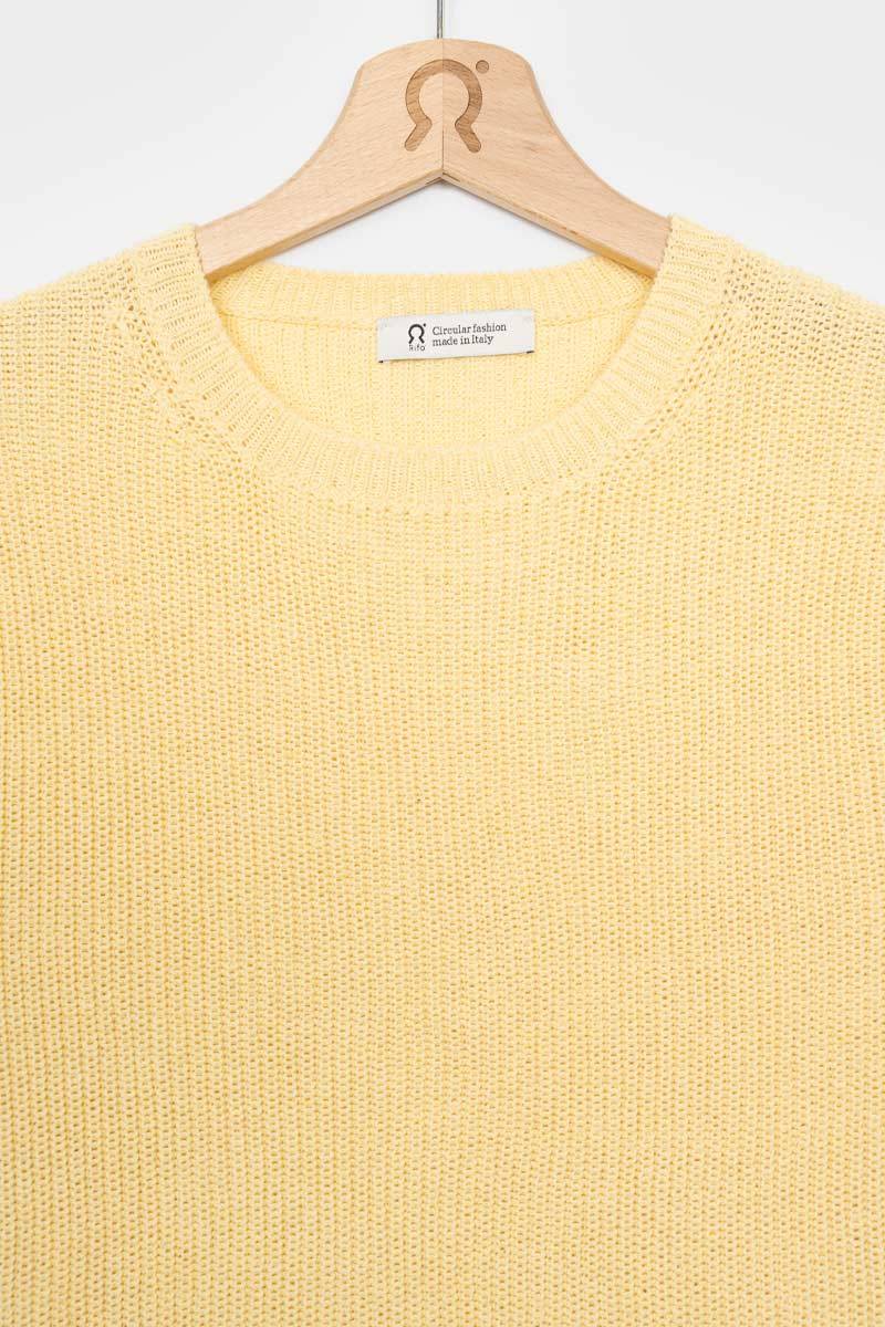 Rifò OLGA Maglia Donna Cotone Rigenerato Affare Del Giorno