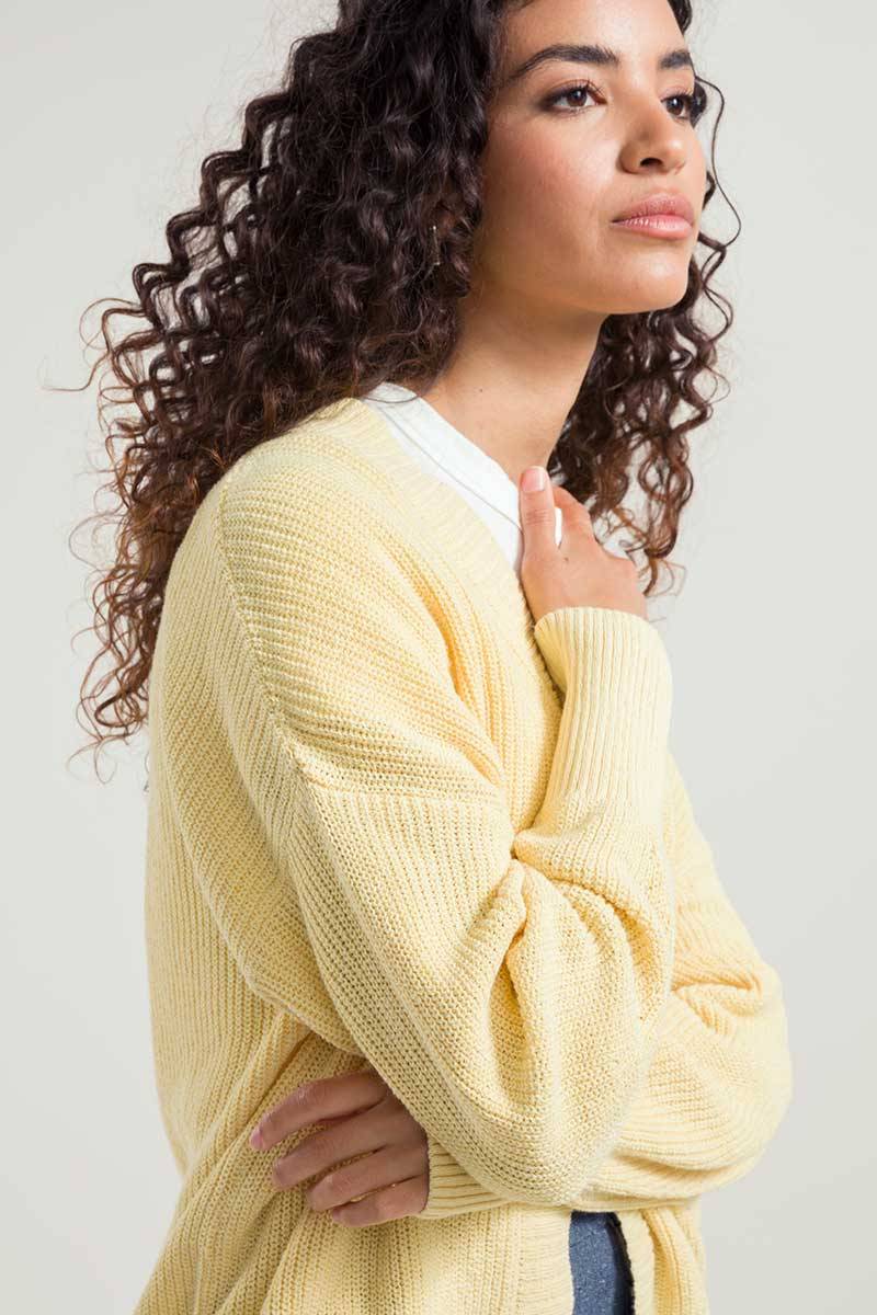 Rifò IRMA Cardigan Donna Cotone Rigenerato Presa