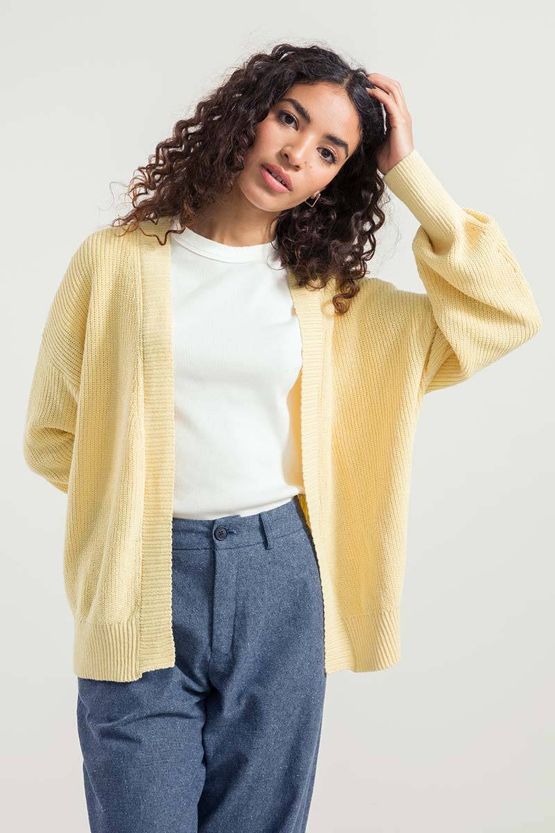 Rifò IRMA Cardigan Donna Cotone Rigenerato Presa