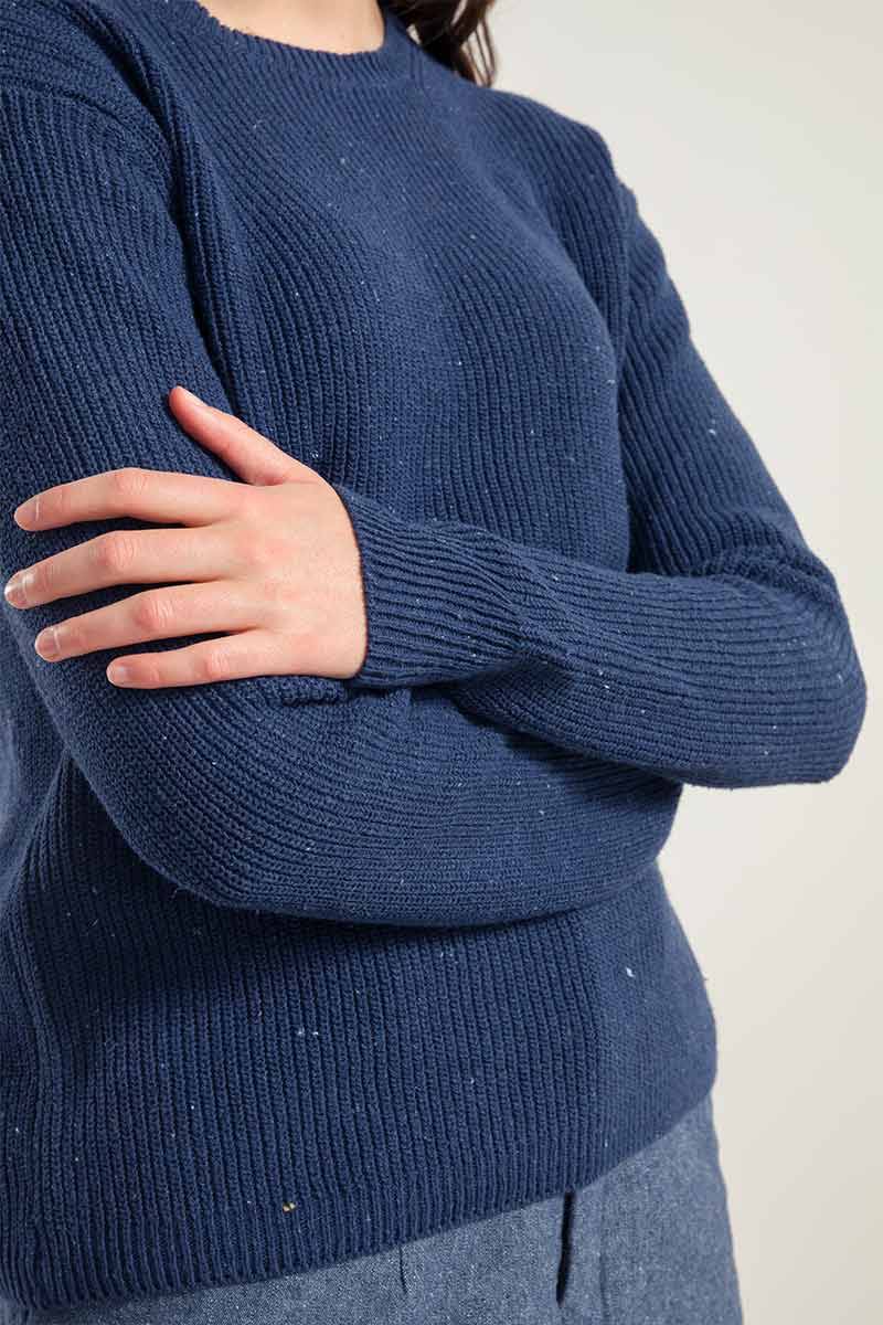 Rifò RACHELE Maglia Girocollo Donna Cotone Jeans Rigenerato Online