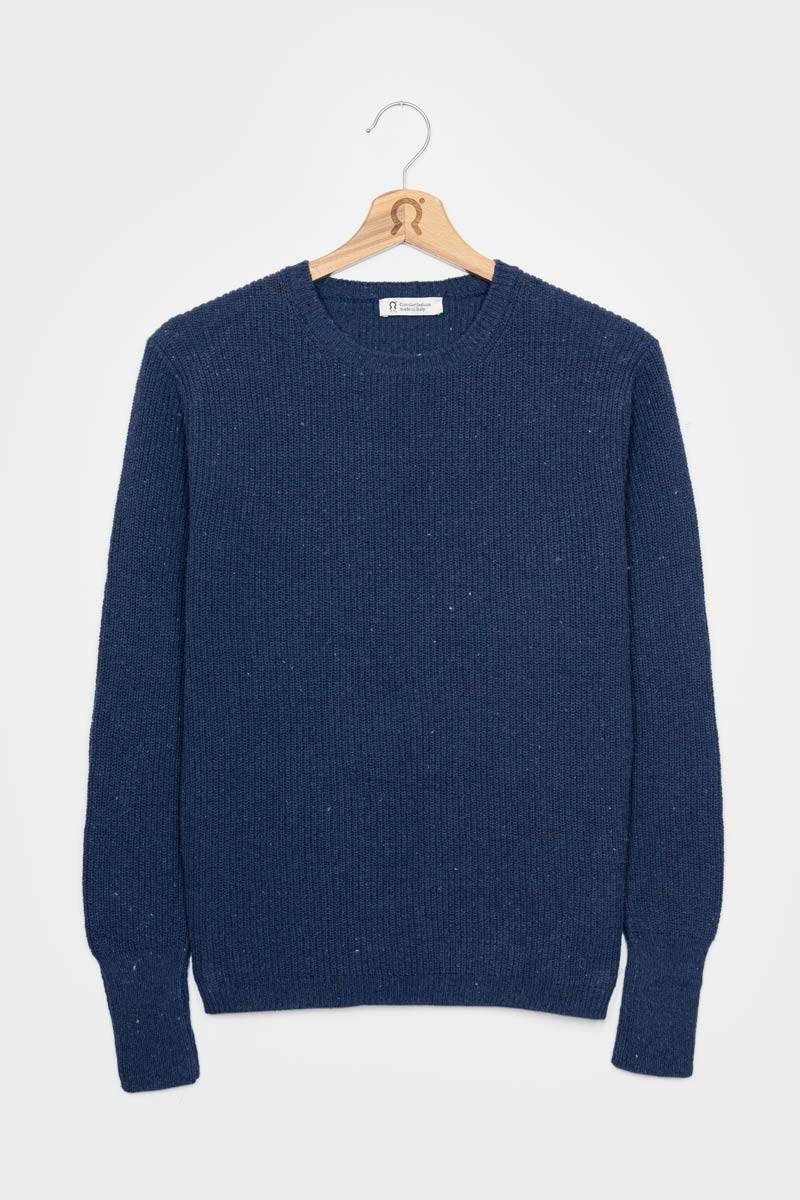Rifò RACHELE Maglia Girocollo Donna Cotone Jeans Rigenerato Online