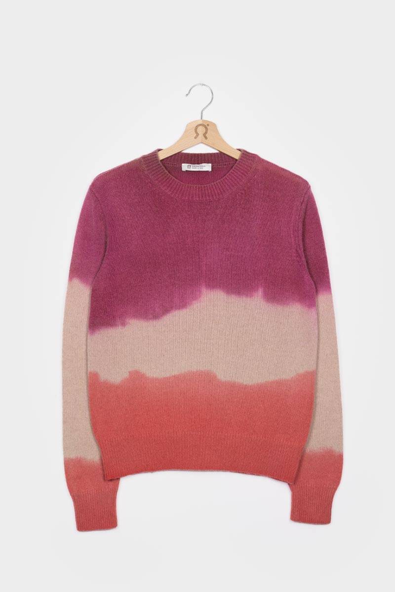 Rifò FIAMMETTA Maglia Girocollo Donna Cashmere Rigenerato In Vendita