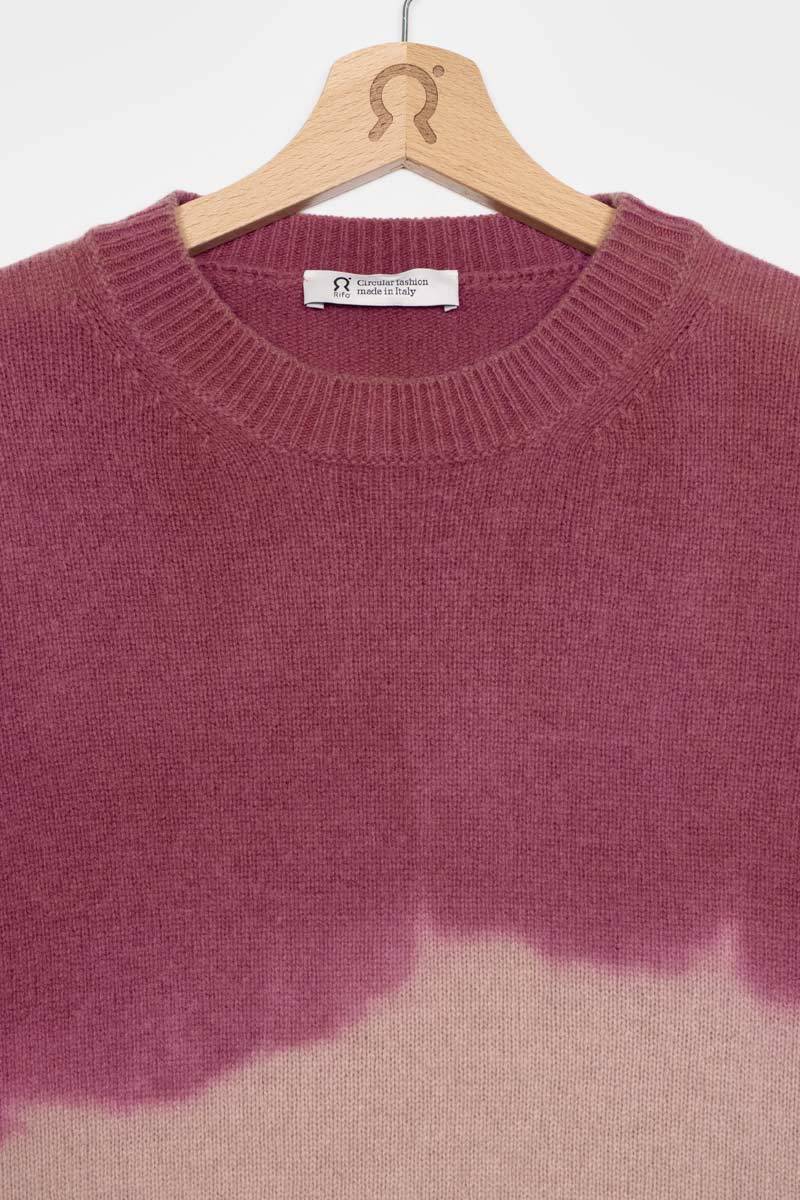 Rifò FIAMMETTA Maglia Girocollo Donna Cashmere Rigenerato In Vendita
