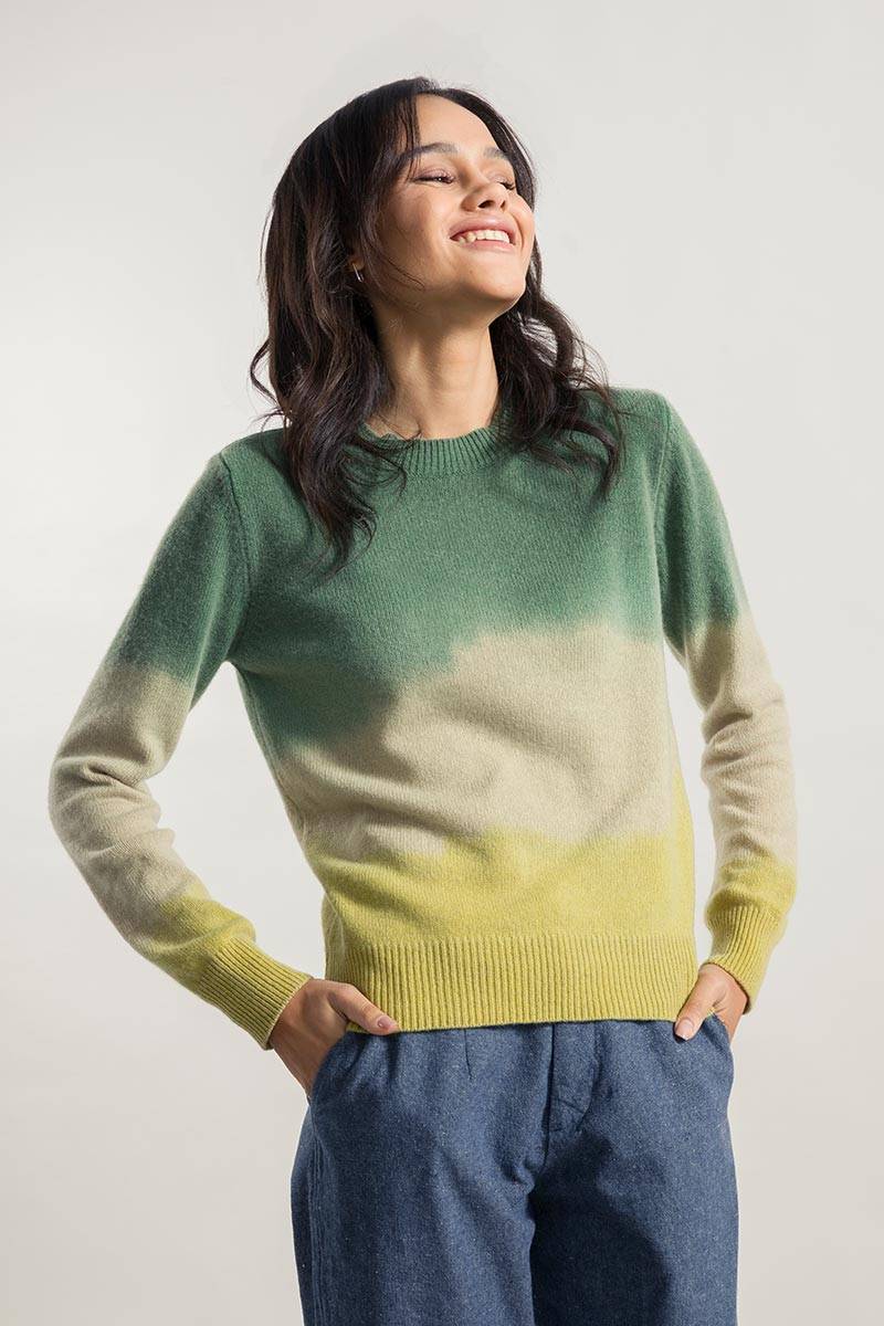 Rifò FIAMMETTA Maglia Girocollo Donna Cashmere Rigenerato Saldi
