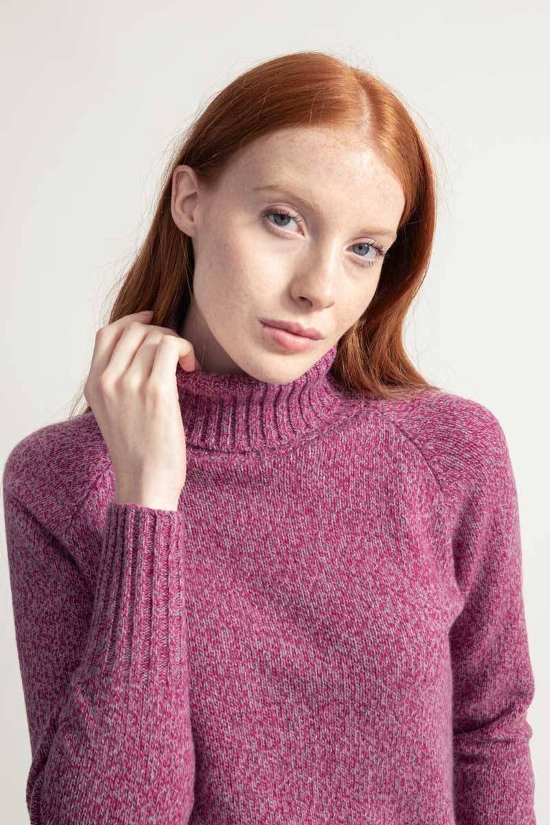 Rifò SUSANNA Maglia Collo Alto Donna Cashmere Rigenerato Offerte