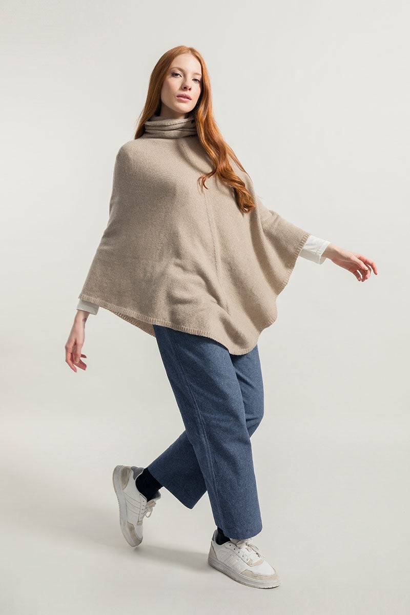 Rifò ELISABETTA Poncho Donna Cashmere Rigenerato Negozio