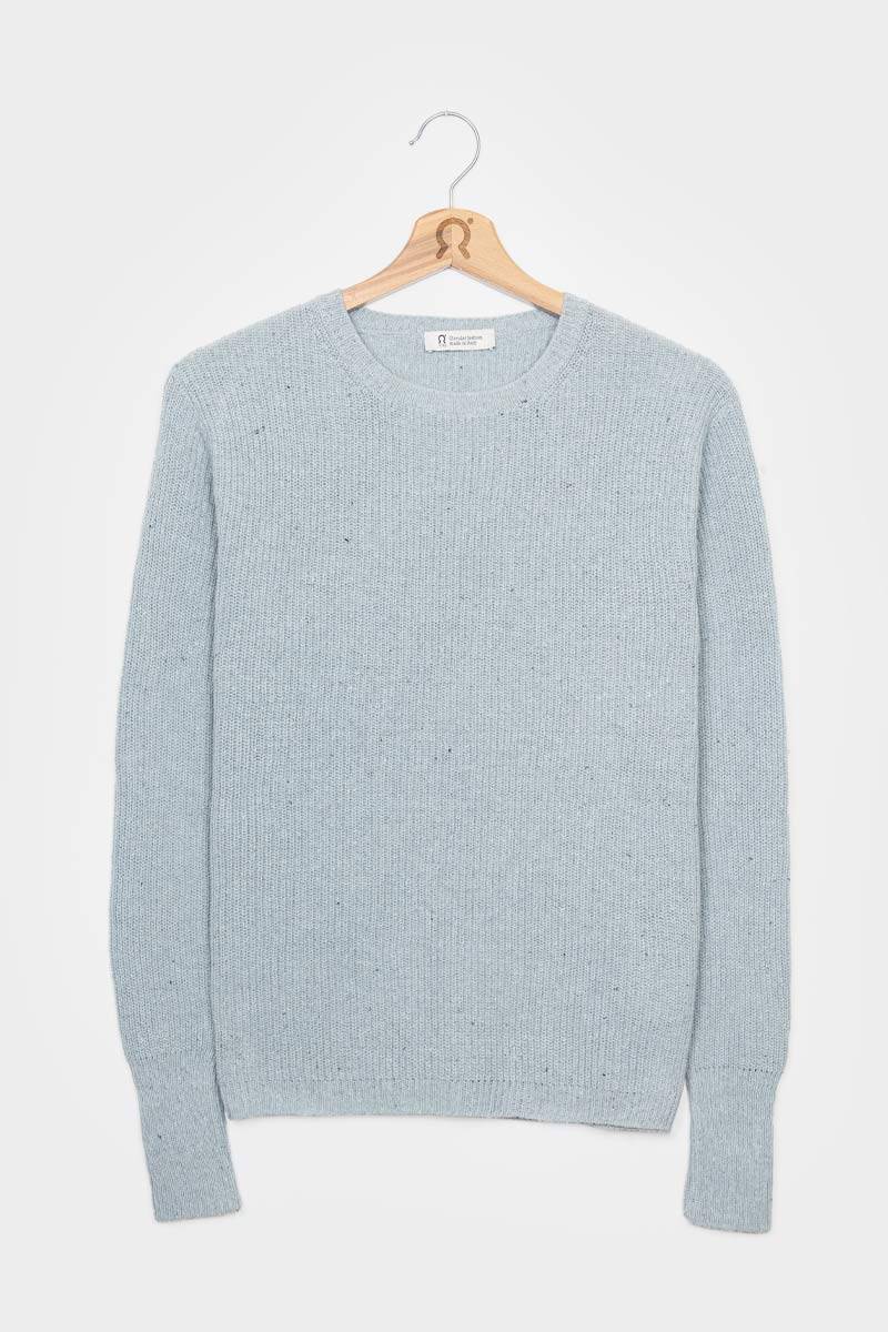 Rifò RACHELE Maglia Girocollo Donna Cotone Jeans Rigenerato Comprare a buon mercato