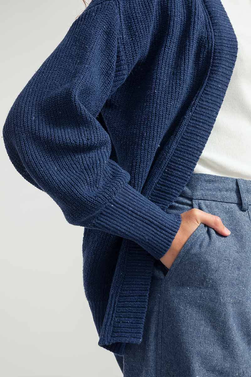 Rifò CARA Cardigan Donna Cotone Jeans Rigenerato Offerta esclusiva