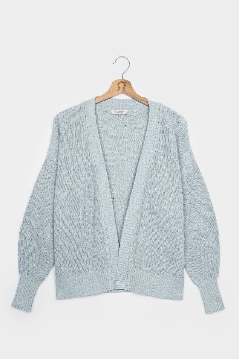 Rifò CARA Cardigan Donna Cotone Jeans Rigenerato Vendite stagionali