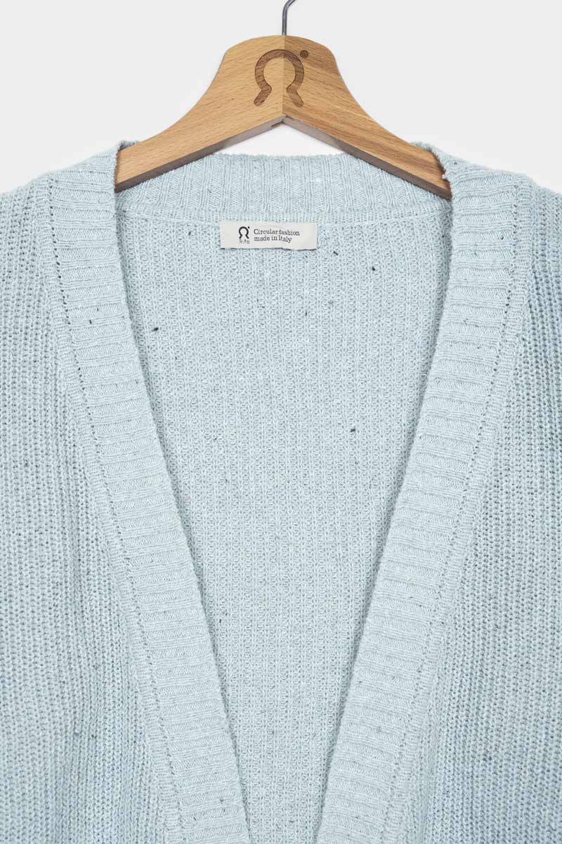 Rifò CARA Cardigan Donna Cotone Jeans Rigenerato Vendite stagionali