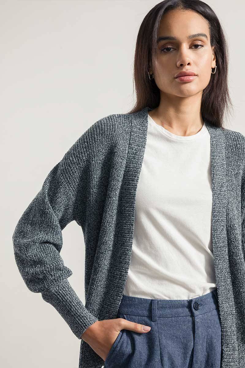 Rifò CARA Cardigan Donna Cotone Jeans Rigenerato Cyber Monday