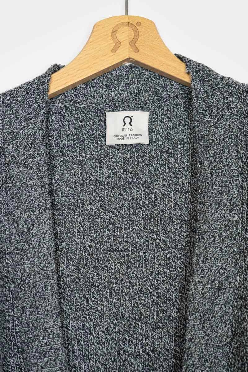 Rifò CARA Cardigan Donna Cotone Jeans Rigenerato Cyber Monday