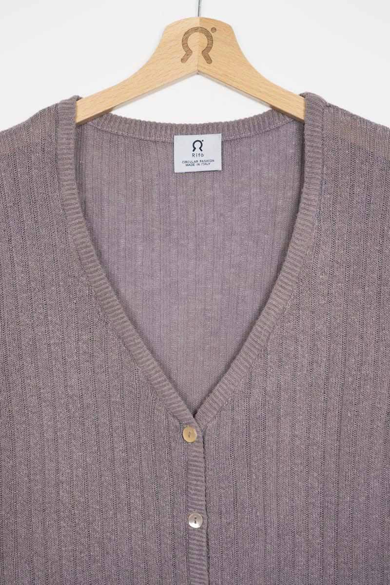 Rifò REALMA Cardigan Seta Rigenerata Tinture Naturali Offerta Anniversario