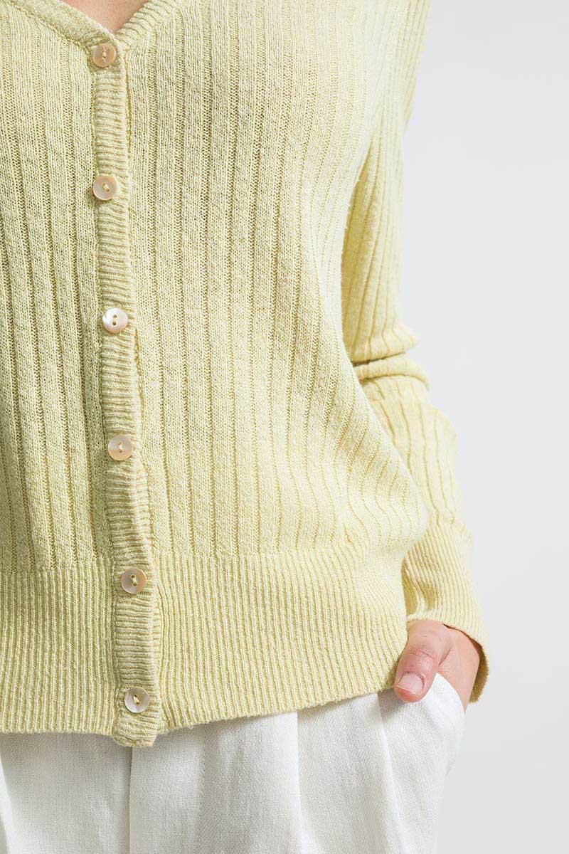 Rifò REALMA Cardigan Seta Rigenerata Tinture Naturali Vendita calda