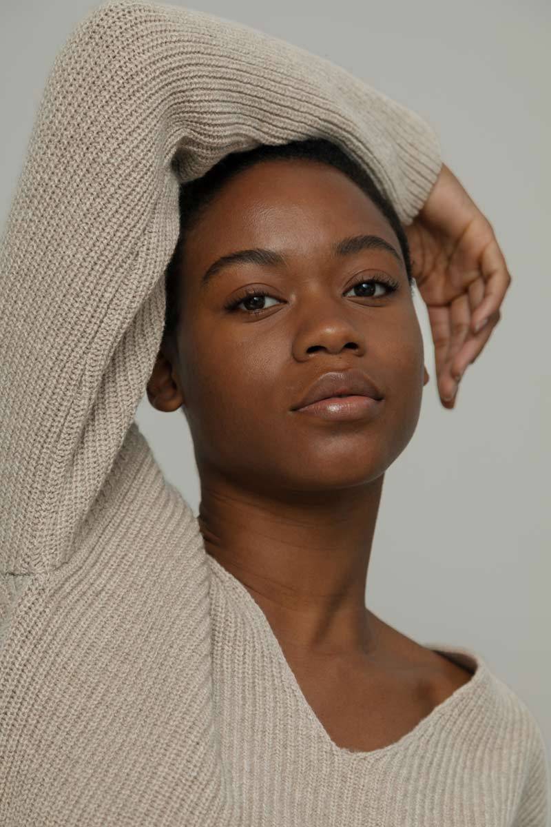 Rifò ESTER Maglia Scollo a V Donna Cashmere Offerte speciali