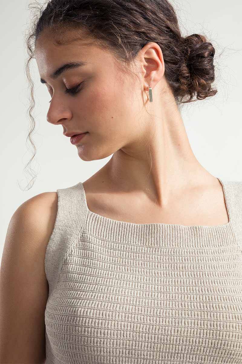 Rifò SOLE Canotta Spalla Larga Donna Cotone Rigenerato Fino al 65% di sconto