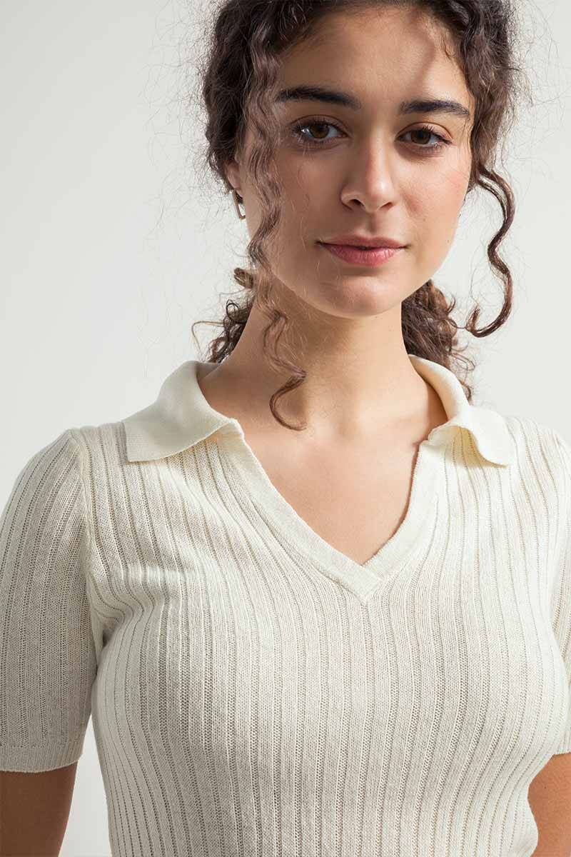 Rifò GIGI Polo Donna Seta Rigenerata Fino al 55% di sconto