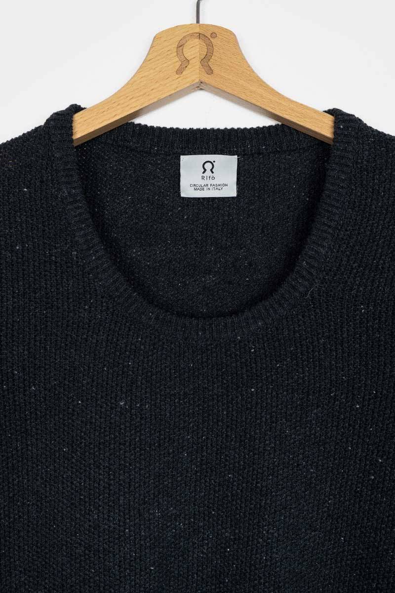 Rifò GRAZIA Maglia Donna Cotone Jeans rigenerato 50% di sconto per tempo limitato