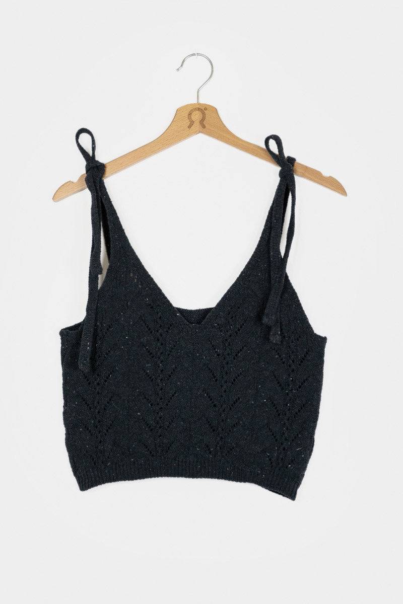 Rifò RENÉ Top Donna Cotone Jeans Rigenerato In Linea