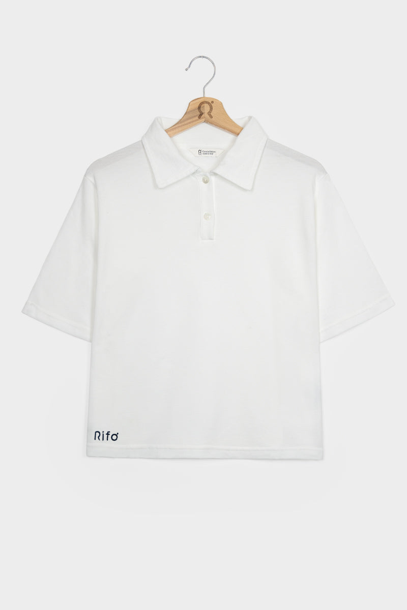 Rifò LUDO Maglia Polo Donna Cotone Rigenerato Vendita