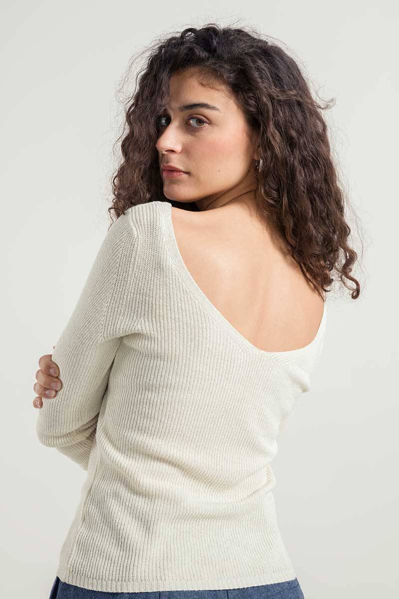 Rifò GISELLE Maglia Donna Seta Rigenerata Soddisfazione Garantita