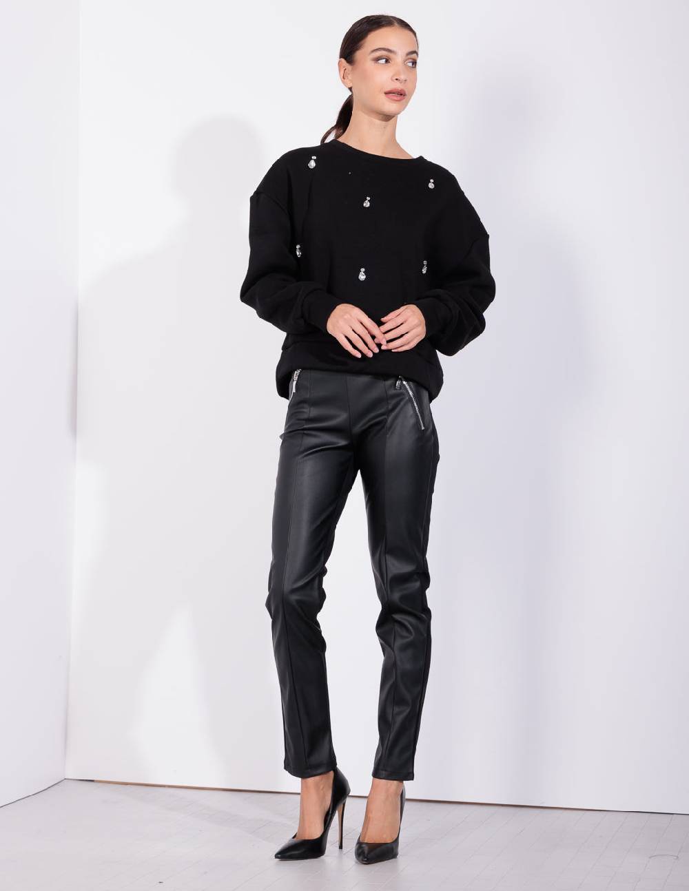 Risskio Dante - Leggins in ecopelle Negozi Online