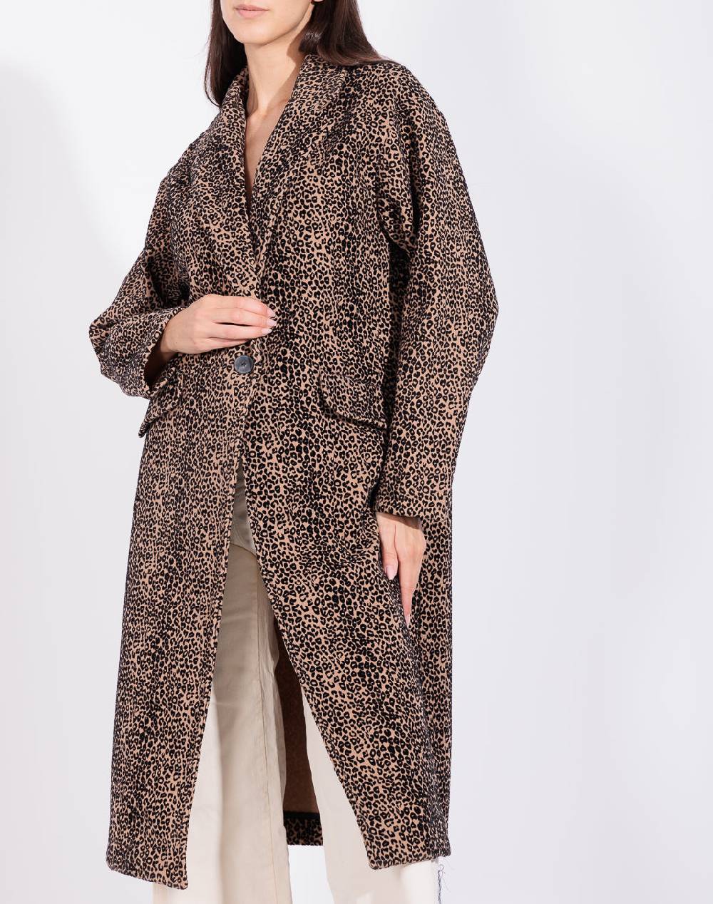Risskio Axel - Cappotto stampa animalier Vendita Calda