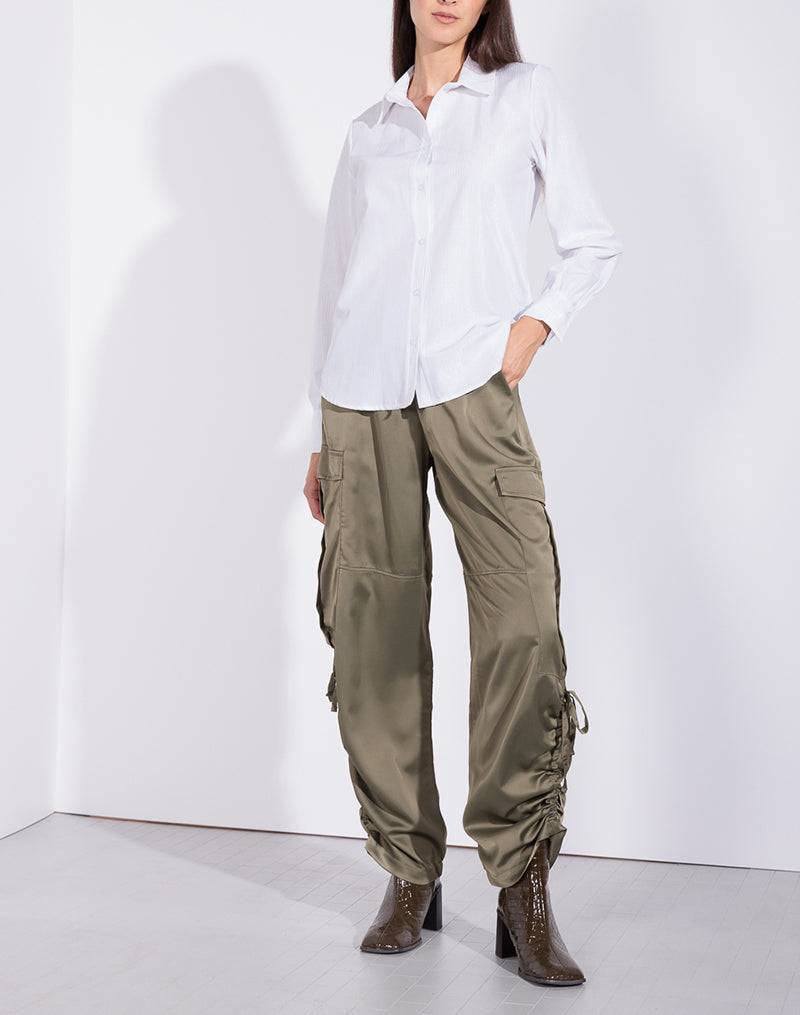Risskio Maya - Camicia a righe argentate Negozi Online