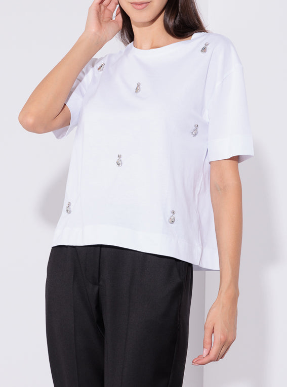 Risskio Daniel - T-shirt con gemme Promozione Limitata