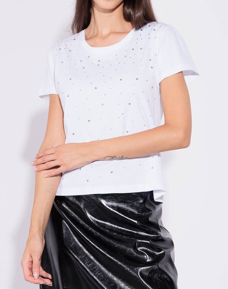 Risskio Lucas - T-shirt con strass Convenienza