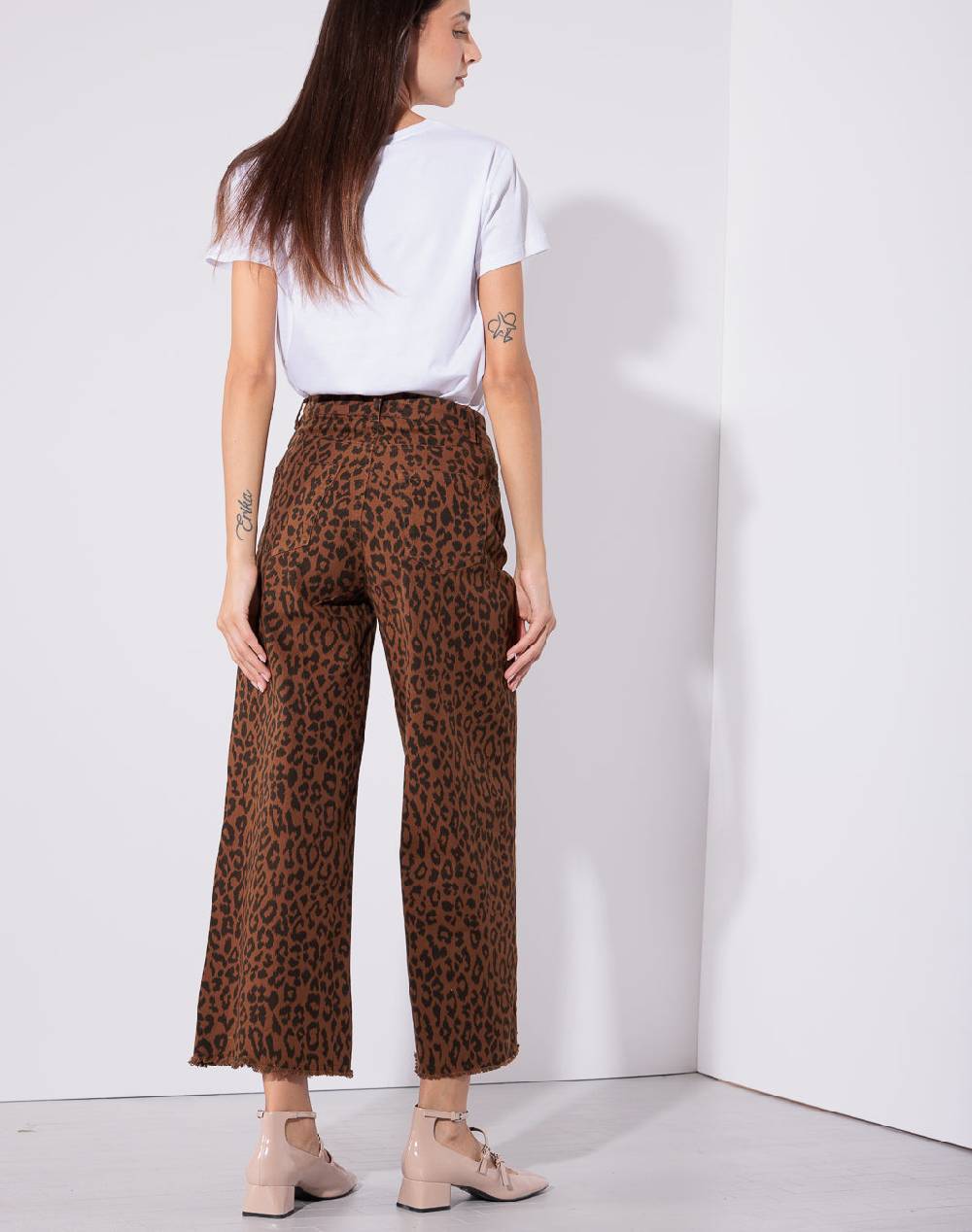 Risskio Sirrah Animalier - Pantalone cropped stampato Economico