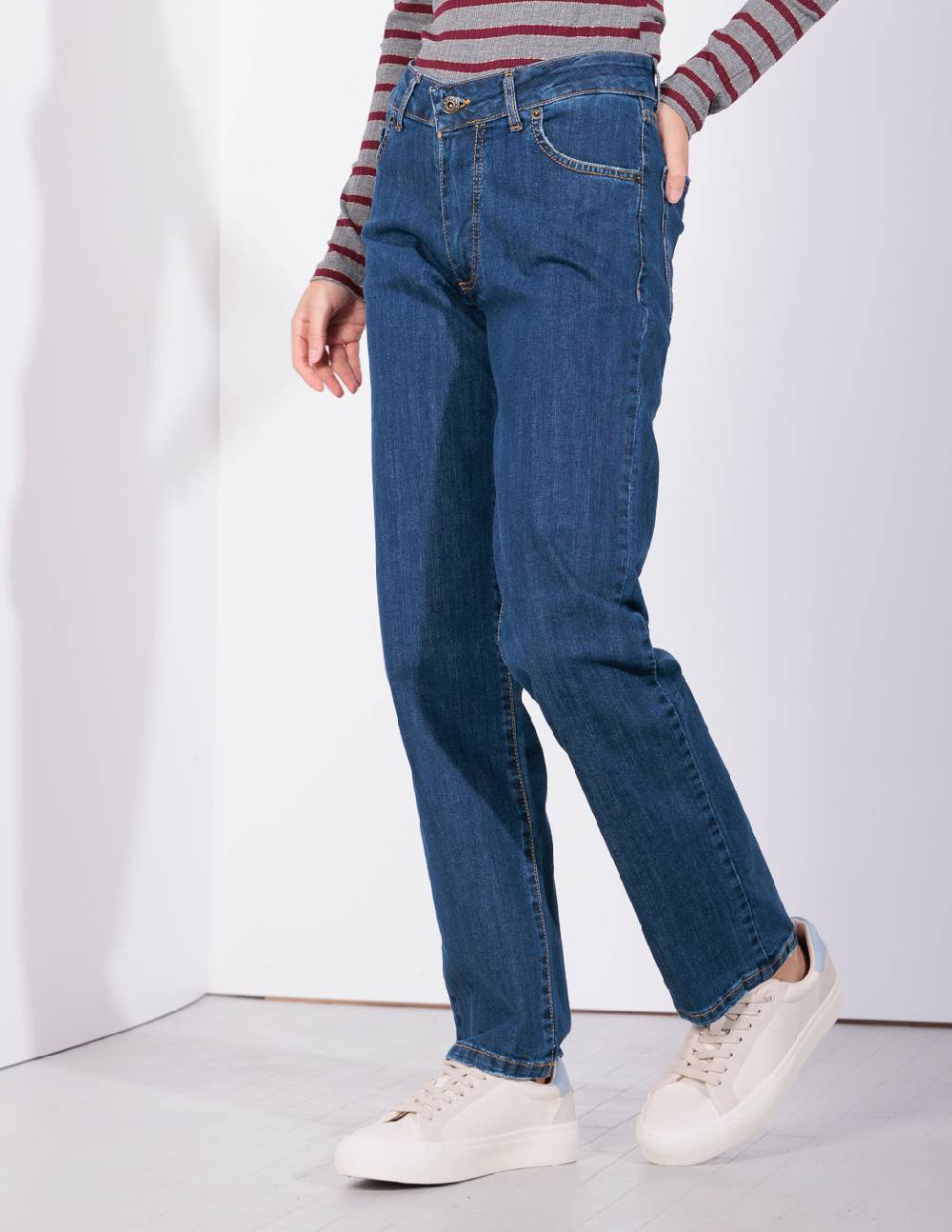 Risskio Logan Winter Edition - Pantalone Regular Fit in denim In Vendita