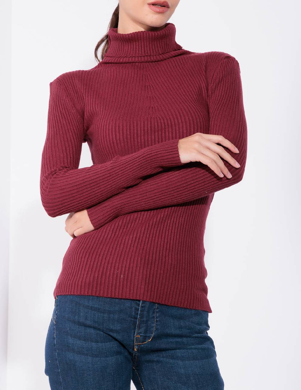 Risskio Serse Winter Edition - Dolcevita in filato invernale a costine Shopping Online