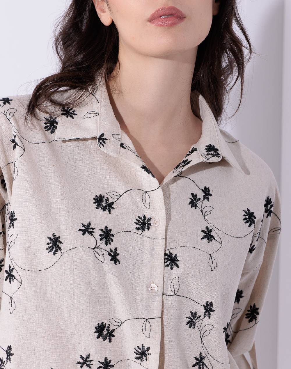 Risskio Andres - Camicia in misto lino Fino Al -60%