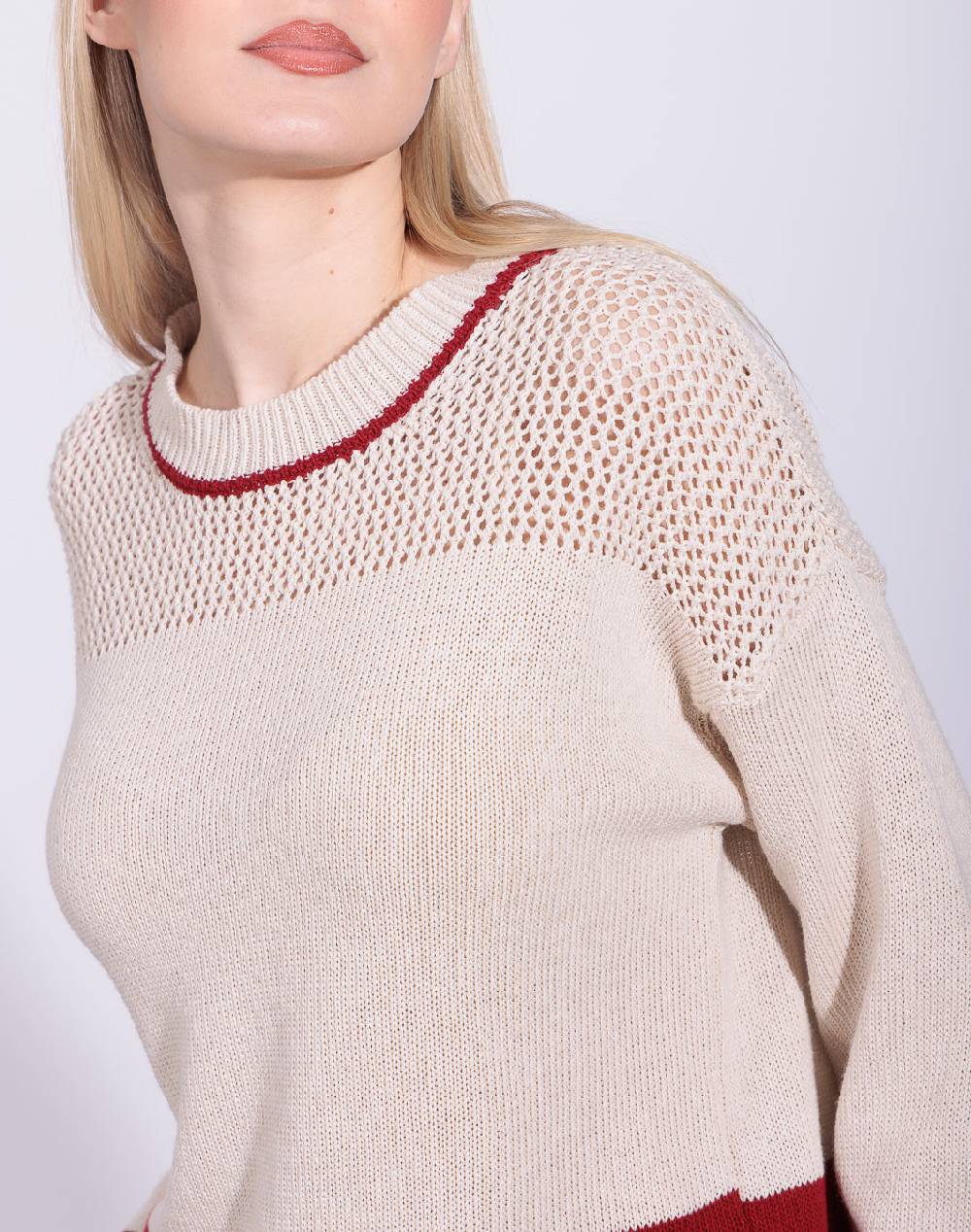 Risskio Mohan - Maglia a girocollo in filato Sconto