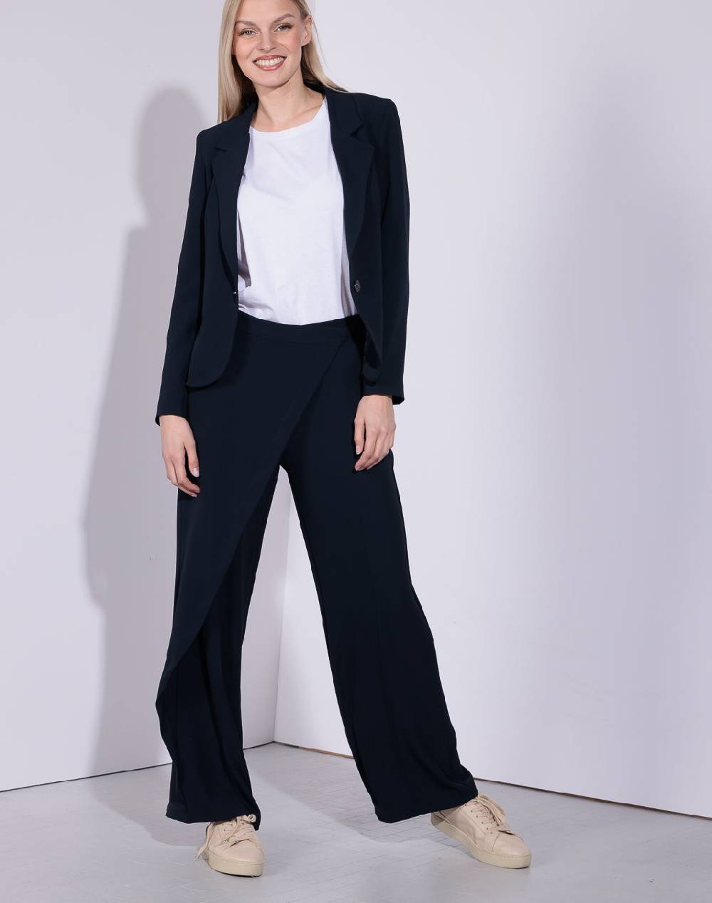 Risskio Sanjay - Gonna pantalone in tessuto easy-iron Negozio