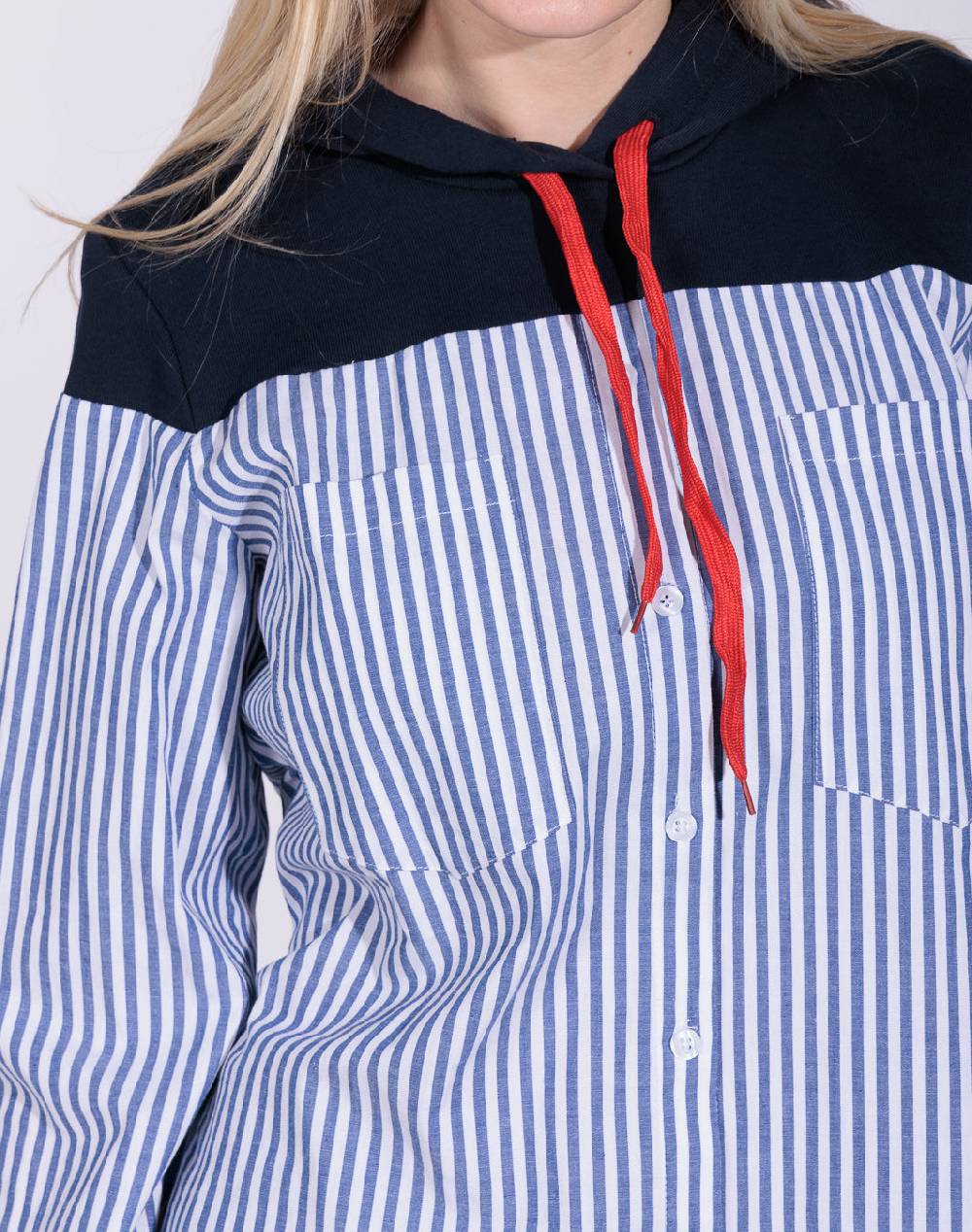 Risskio Nour - Camicia con cappuccio Italy