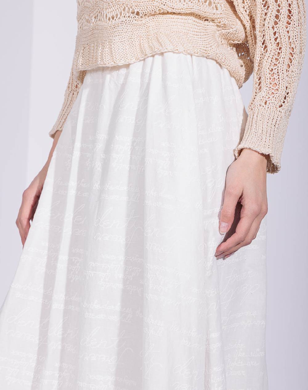 Risskio Alisha - Gonna in mussola ricamata Promozione