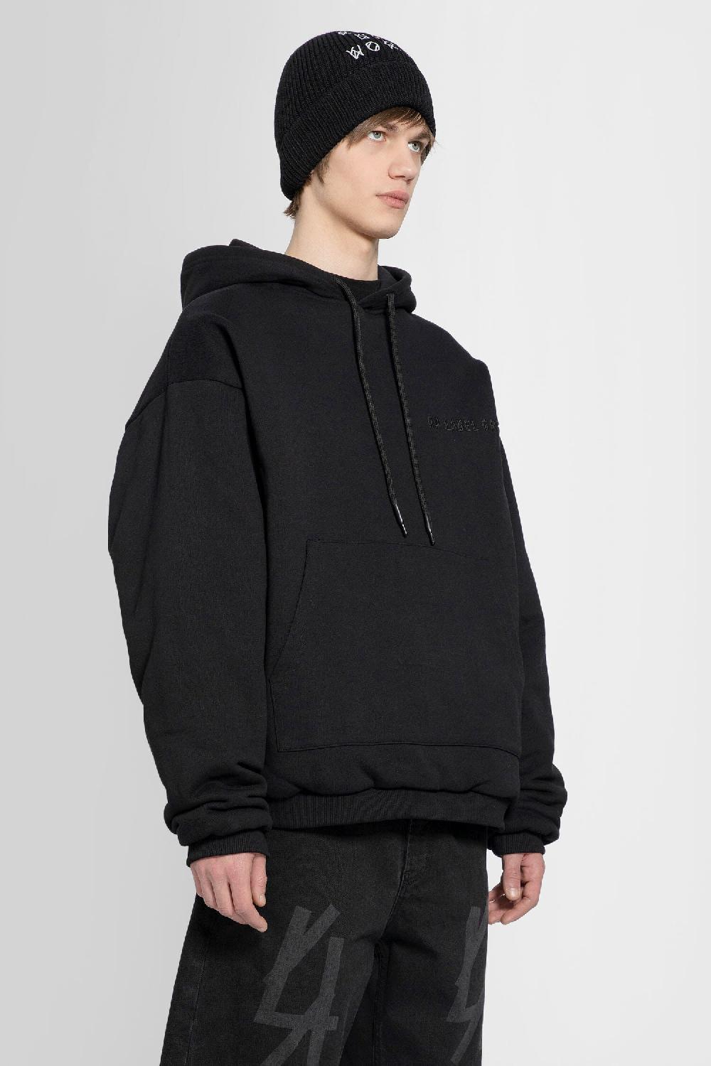 Antonioli 44 LABEL GROUP MAN BLACK SWEATSHIRTS Consegna Veloce