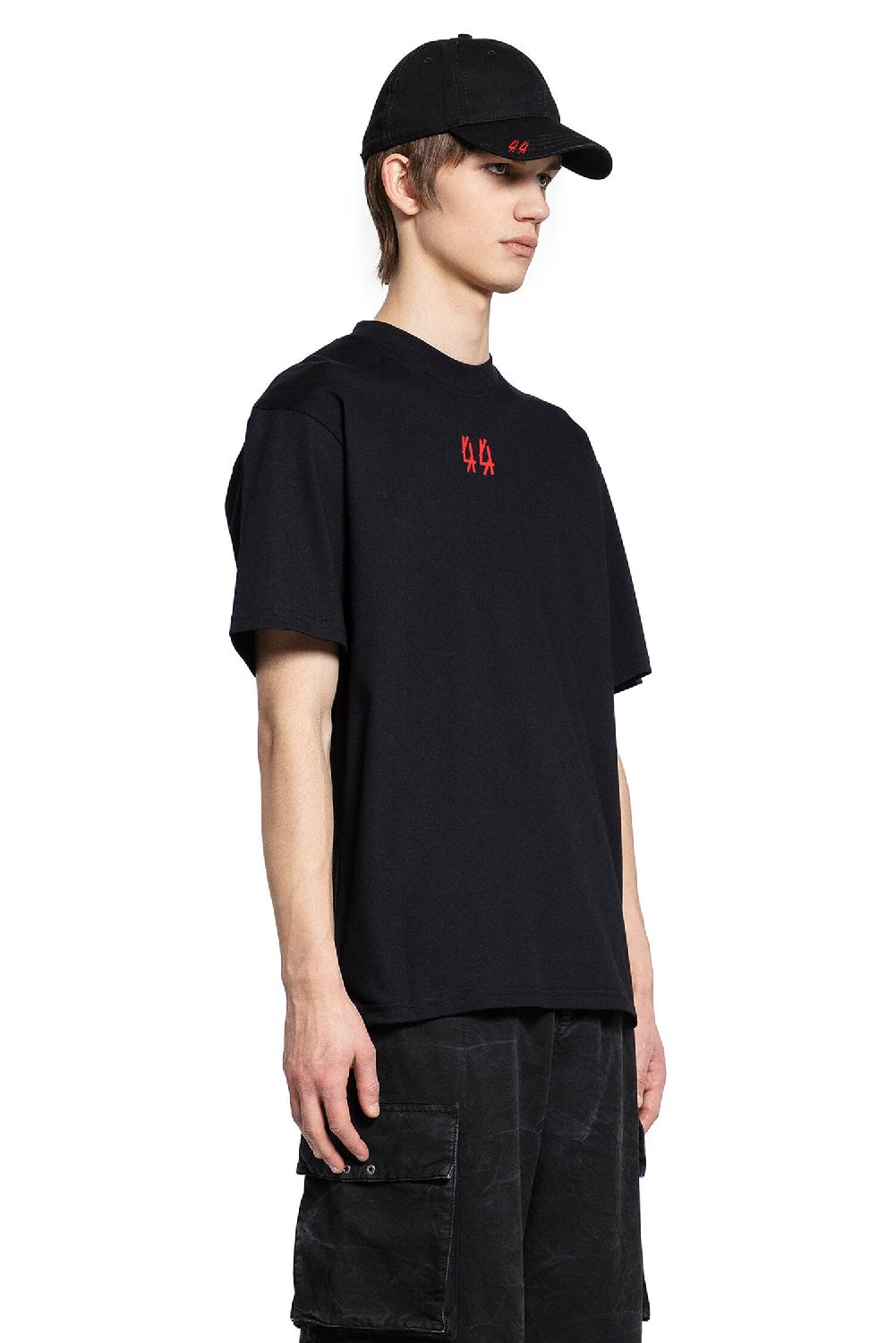 Antonioli 44 LABEL GROUP MAN BLACK T-SHIRTS & TANK TOPS Sottocosto