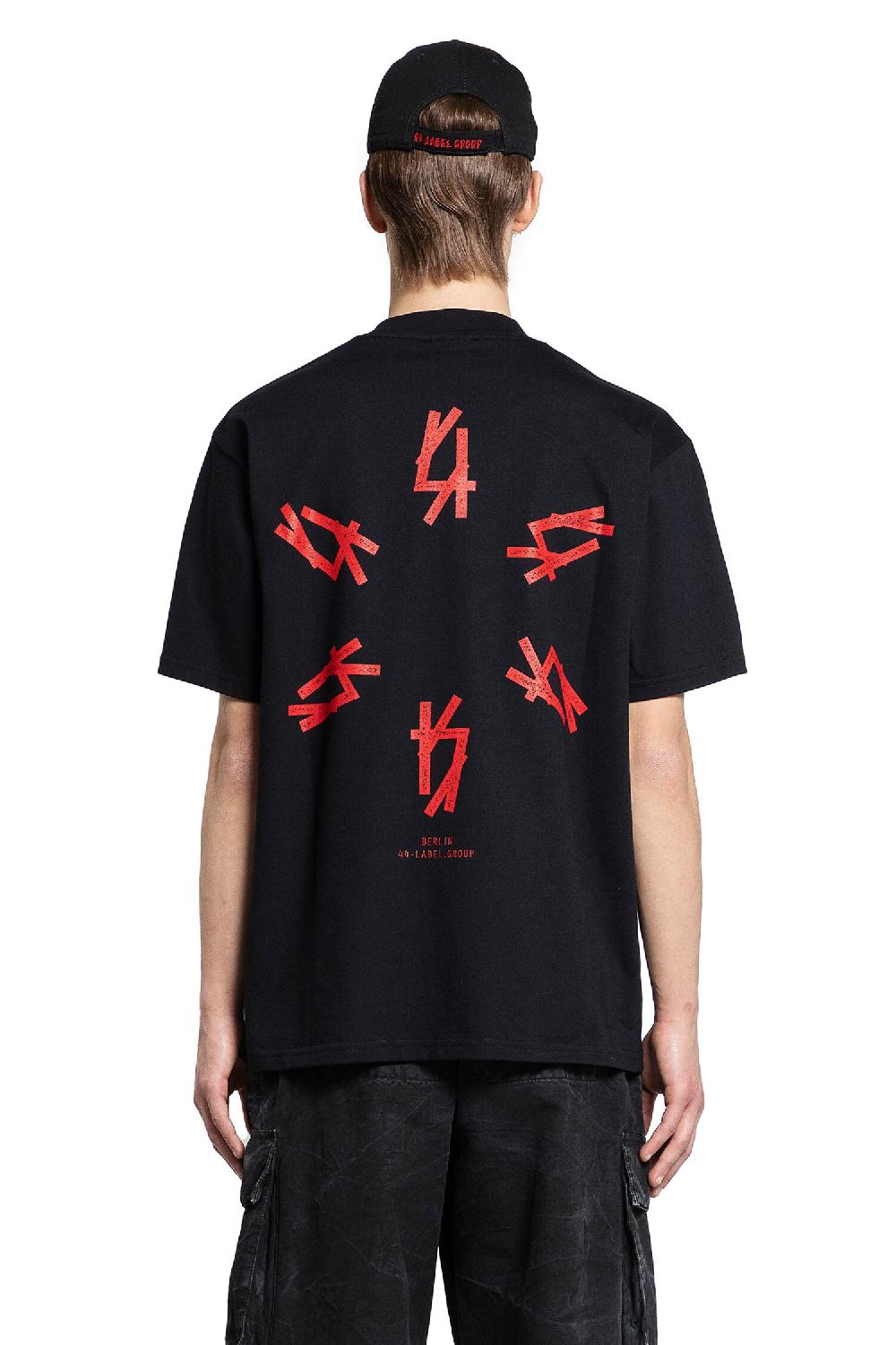 Antonioli 44 LABEL GROUP MAN BLACK T-SHIRTS & TANK TOPS Sottocosto
