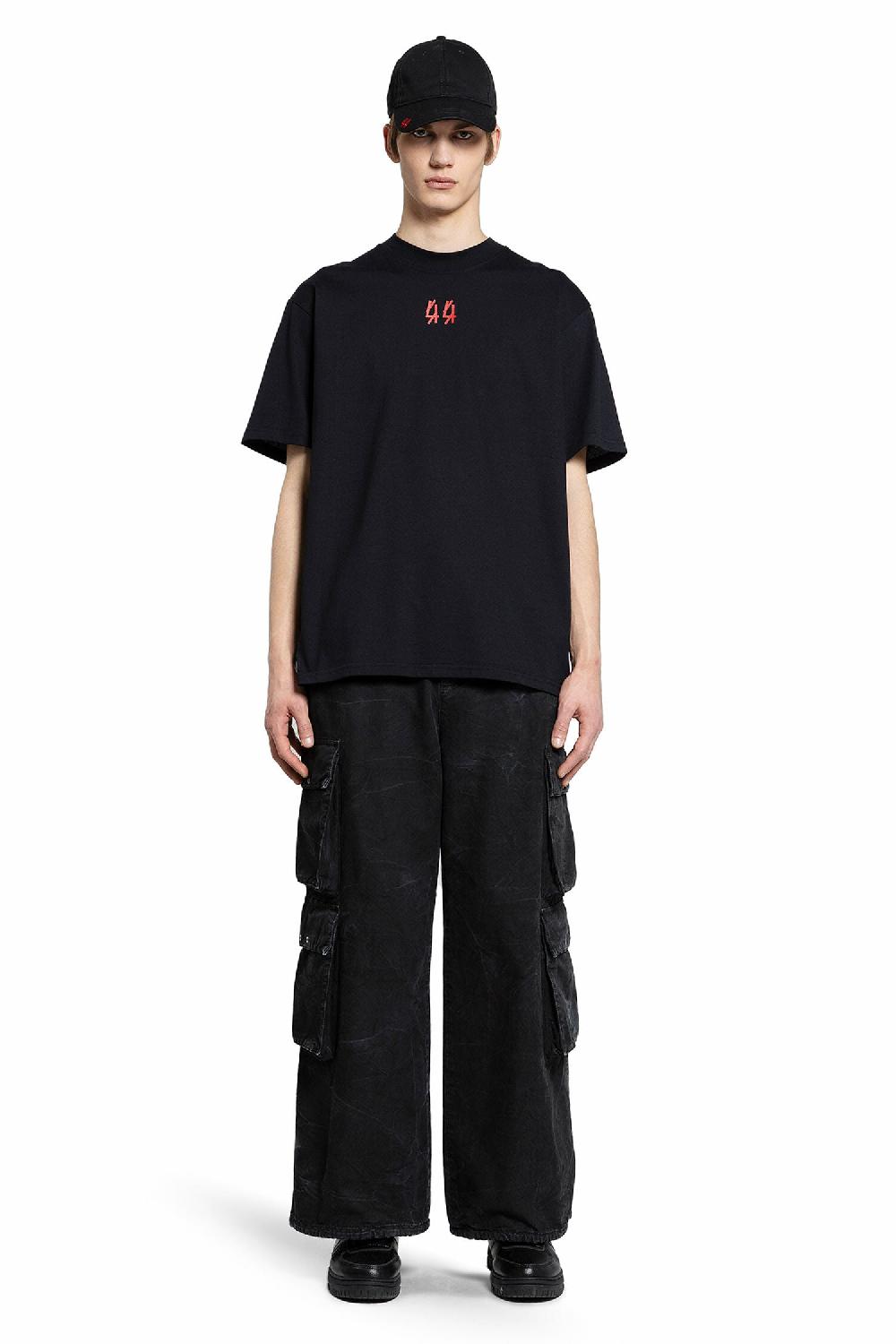 Antonioli 44 LABEL GROUP MAN BLACK T-SHIRTS & TANK TOPS Sottocosto